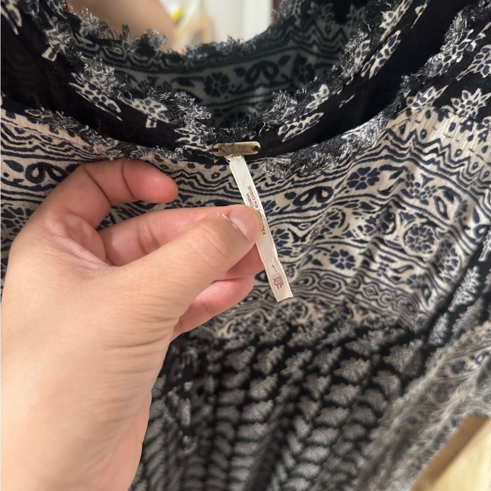 Free People Heart of Gold Boho Mini Dress - Picture 6 of 9